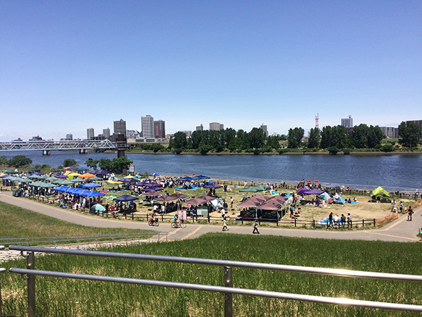 赤羽・荒川岩淵関緑地BBQ場全体イメージ